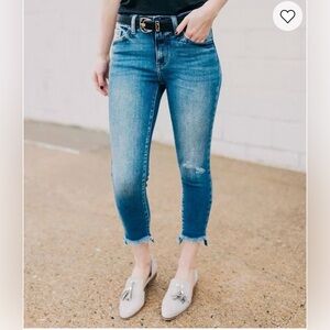Kancan Signature Denim Jeans Mid Rise Ankle Skinny Women's Size 26